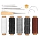 thumbnail image 1 of Kit de herramientas para artesanía de cuero, Kit de herramientas para artesanía de cuero, rosca de cera, ranuradora para silla de montar, rendimiento de alta gama, 1 of 12