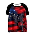 thumbnail image 3 of MAIHAN 250 Anniversary Usa Shirt Women 4th Of July Shirt Plus Size American Flag Shirts Summer Baggy Tops Patriotic Freedom Semiquincentennial Shirt for 250th Year, 3 of 3