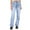 Light Blue, variant on Sngxgn Women's Curvy Bootcut Mid-Rise Stretch Jeans(Black,L)