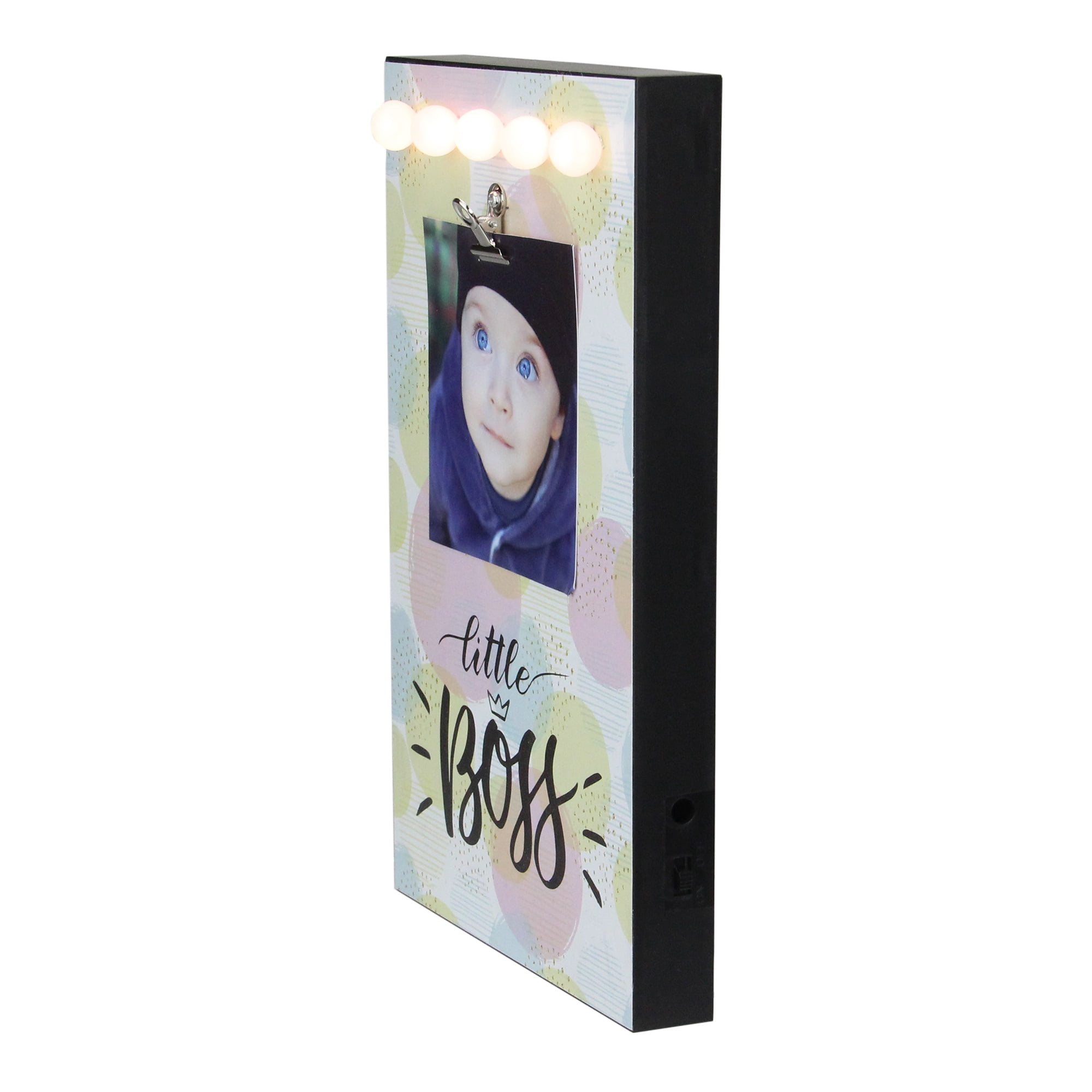 LED Lighted Little Boss Picture Frame with Clip - 4" x 6"