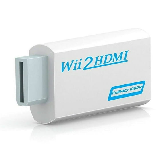 Wii to HDMI adapter, 1080p Full-HD Nintendo white