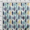 thumbnail image 3 of oneOone Cotton Silk Teal Green Fabric Beach Hawai Sewing Fabric By The Yard Printed Diy Clothing Sewing Supplies 42 Inch Wide, 3 of 4