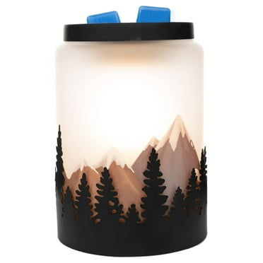 Drevy , Scented Wax Cube Melter, Flower Electric Fragrance Burner, Wickless Candle Air Freshener, Full Size Home Décor, House Decoration Gift (Starry Mountain)