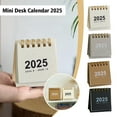 GHRYTY 2025 Mini Desk Calendar,Mini Standing Flip Desktop Calendar,2025 Small Monthly Calendar
