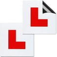 thumbnail image 1 of 2 x Extra Strong Fully Magnetic L Plate L sign Stickers For New Drivers, 1 of 6