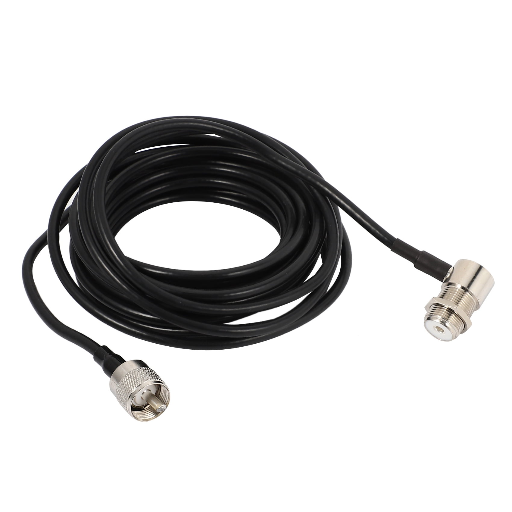 16ft RG58 PL259 UHF to SO239 Connectors for Car Radio Mobile Antenna Mount Cable 