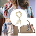 thumbnail image 5 of Unique Bargains 1 Pc Headband Flowers Satin Hairband for Women Yellow Beige, 5 of 6