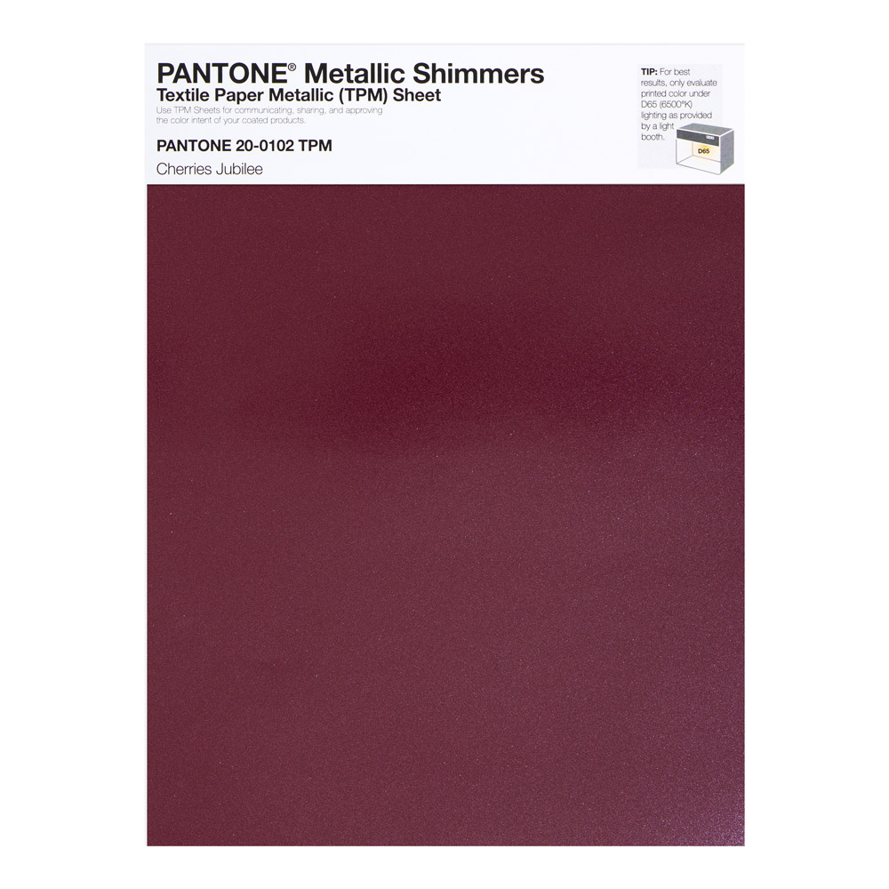 Pantone Metallic Shimmer 200102 Cherries Jub