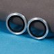 thumbnail image 5 of For iPhone 16 / 16 Plus Camera Lens Protector CD Veins Metal Ring Tempered Glass Film - Multi-color, 5 of 5