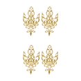 thumbnail image 1 of Justharion Exquisite Embroidery Patch for Cosplay Costumes Intricately Designed Flower Applique Sew On Gold 26.5 x 15cm 2Set, 1 of 6