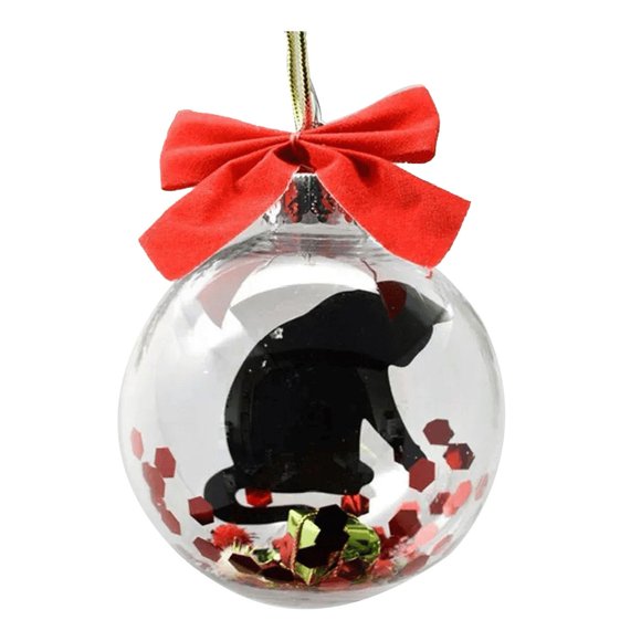 3.15in Christmas Mini Express Box Ornament With Colorful Bows PVC Funny Mini Packages Ornament for Xmas Halloween Decorations Style 1
