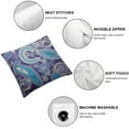 thumbnail image 4 of COMIO  Throw Pillow Cover Blue Persian Based on Traditional Asian Paisley Monochrome India Home Decorative Square Pillow Case for Men Women Boy Gilrs Livingroom Cushion Cover 2pc, 4 of 6