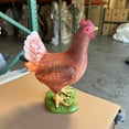 thumbnail image 4 of Brown Chicken Life Size Statue, 4 of 9