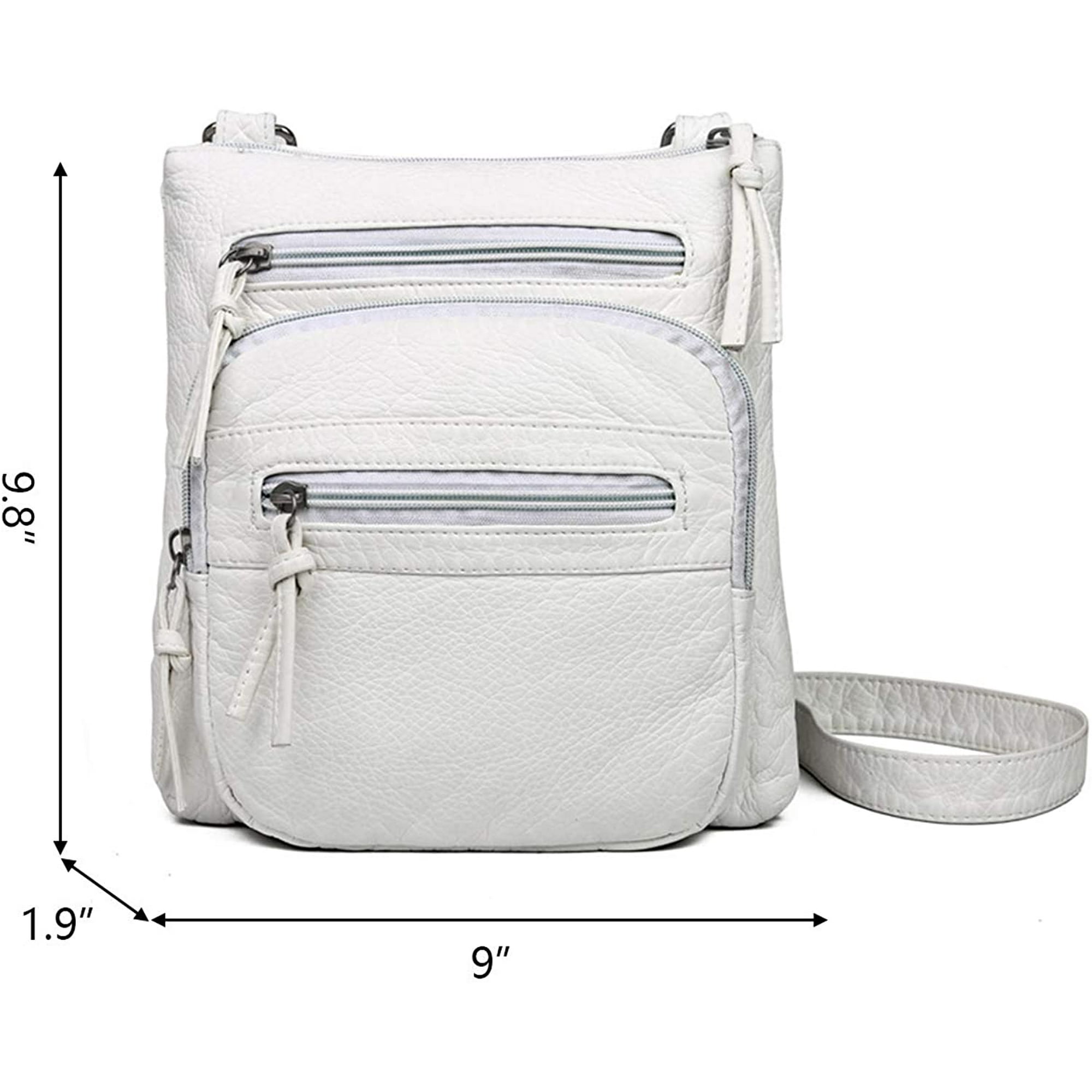 Lishi Small Crossbody Bags For Women Shoulder Bag Multi Pocket Purses And Handbags Travel Bag Purse Cell Phone Purse Black