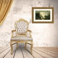 thumbnail image 3 of Albert Rieger 24x18 Gold Ornate Framed and Double Matted Museum Art Print Titled - Crossing in a Moonlit Night, 3 of 4