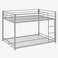 thumbnail image 5 of Zimtown Full-over-Full Bunk Bed, Low Profile Junior Bunk Bed Frame, Gray, 5 of 10