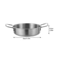 thumbnail image 2 of Shisuyan Wok Poêle de Cuisson en Acier Inoxydable Argent 1Pcs 10.6x7.5x2.6in, 2 of 8
