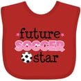 thumbnail image 3 of Inktastic Future Soccer Star Girls Girls Baby Bib, 3 of 4