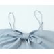 thumbnail image 4 of HH TRAF Moda Elegante Mujer Lazo Decoración Color Sólido Slim Sling Tops Cortos Mujer Sexy Sin Mangas Espalda Descubierta Top de Playa Mujer, 4 of 4