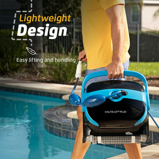 Dolphin Nautilus Plus Robotic Pool Vacuum Cleaner with Universal Caddy — Easy to Transport and Store Dolphin — Ideal for Above/In-Ground Pools up to 50 in Length - Walmart.com