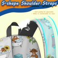 thumbnail image 5 of Highland Cow and Bathtub Print 17" School Backpacks for Teens,Waterproof Oxford Fabric,S-Shape Padded Straps for School,Travel,Hiking,Camping, 5 of 6