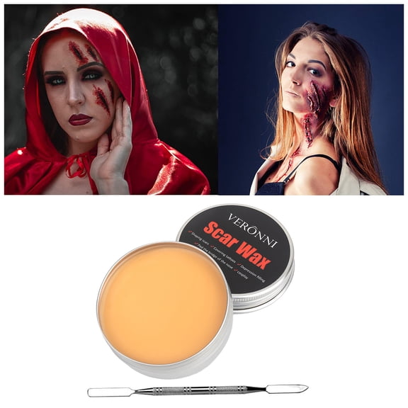 Skin Wax Kit 2-Piece, #01, 1 Sethallowmas Makeup Wax for Special Effects Fake Scar Skin Body Painting Wax Set, Easter Mother'S Day Gift Makeup Organizers