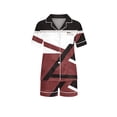 thumbnail image 2 of Qiopertar Grandes Économies de Vacances! Blouse Décontractée pour Enfants à Col Rabattu Manches Courtes Mode Short Pyjama en Solde Offres d'Accès Anticipé, 2 of 5