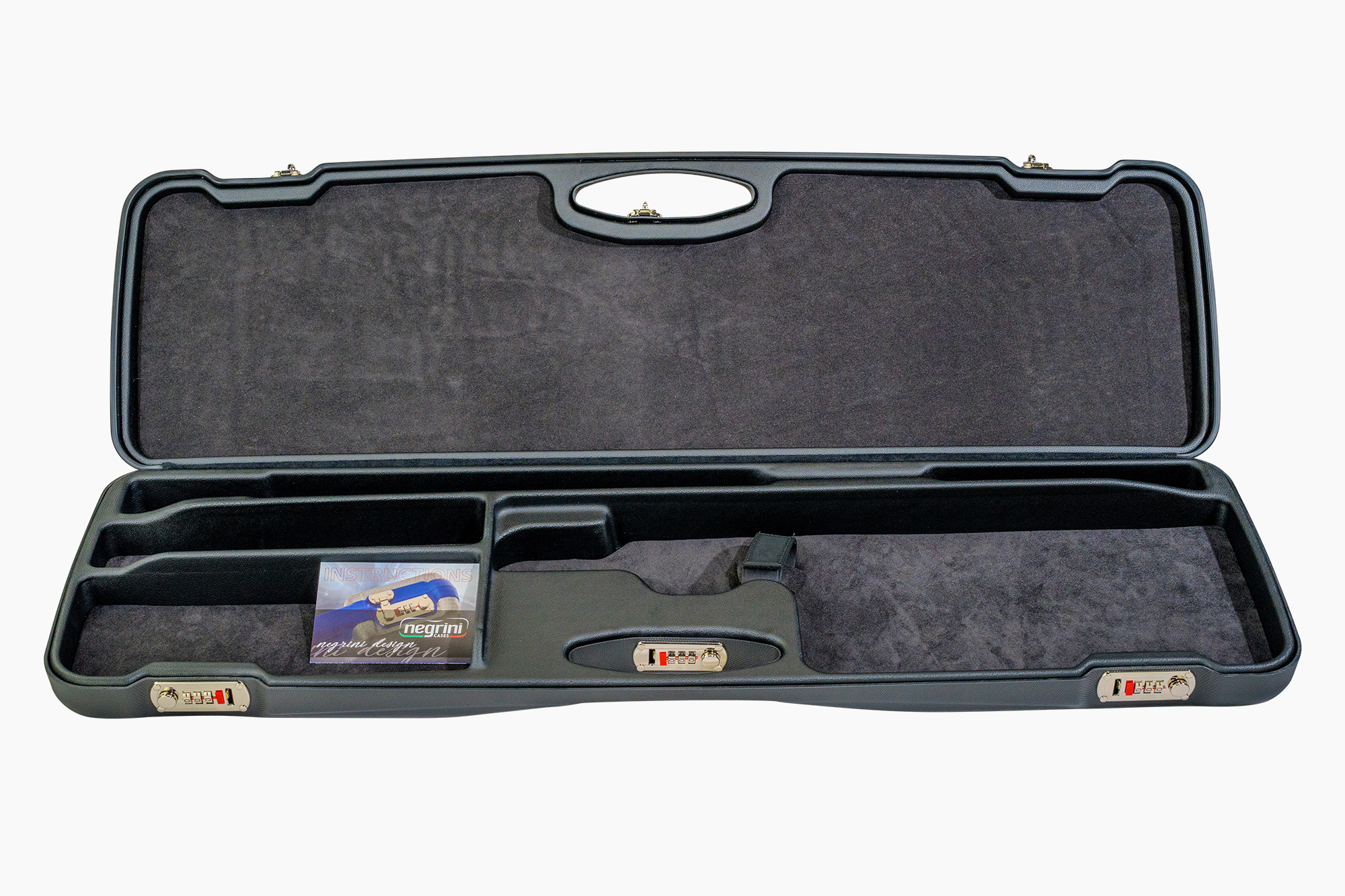 Negrini O/U Sporter Shotgun Case, Navy/Navy, L34.7in x H10.5in x D3.4in