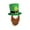 B, variant on YIFUNIN New Holiday Party Hat for St. Patrick's Day, Irish Festival Carnival High Top Hat with Beard Attachment – Performance & Celebration Hat for Adults,D