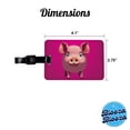 thumbnail image 3 of Pig Pink Sweet Faux Leather Travel Luggage Tag, 3 of 7