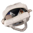 thumbnail image 2 of Jessica Simpson Women's Quilted Insulated Reusable Cooler Lunch Bag Tote with Adjustable Crossbody Shoulder Strap for Work, Travel, Commute, Recreation, Beach and Picnic in Beige, 2 of 9