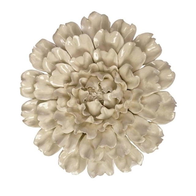 Home Decor Improvements 64194 Isabella Large Ceramic Wall Decor Flower