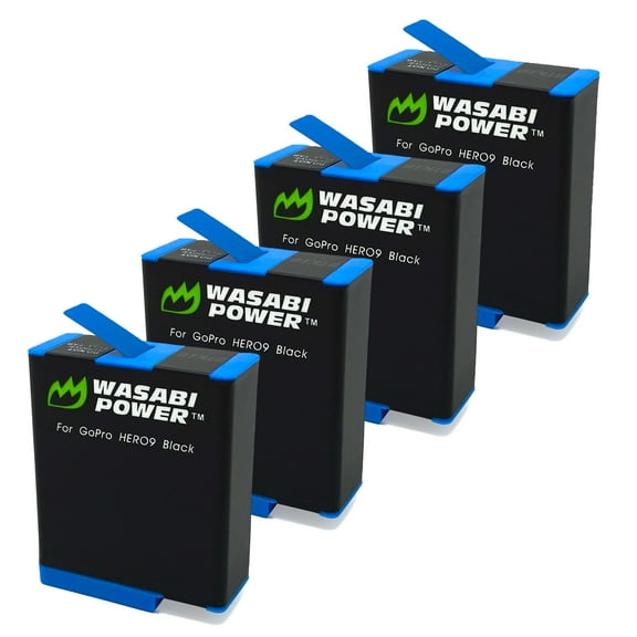 Wasabi Power Battery (4-Pack) for GoPro HERO12 Black, HERO11, HERO10, HERO9