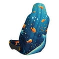 thumbnail image 2 of Wukai Whimsical Underwater Fantasy Full Set Car Seat Covers with Soft Padding Universal Auto Front Seats Protector and Cushion Mat, 2 of 5
