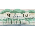 thumbnail image 3 of Allen, Kimberly 18x11 Black Modern Framed Museum Art Print Titled - Live Love Lake Panel, 3 of 5