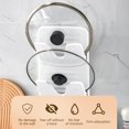 thumbnail image 4 of Czzoypi Wall-Mounted Pot Lid Rack Cutting Boards Decorative Pan Cover Rack Pot Lid Storage Organizer Cutting Board Holder Rack Pot Cover Organizer Wear-Resistant Pot Lid Holder Pp, 4 of 6