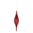 thumbnail image 3 of Melrose Ribbed Drop Glass Christmas Ornaments - 10.5" - Red - 6ct, 3 of 3