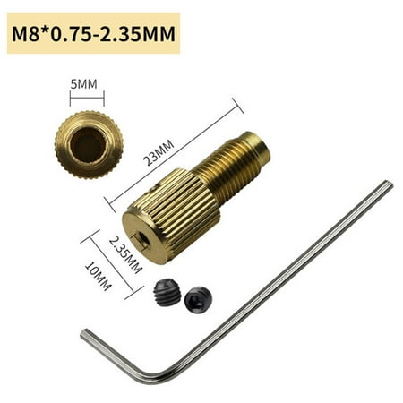 

Self-tightening Mini brass drill clamp chuck connecting Rod M8-2/2.3/3.17/5mm