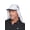 White/Steel Grey, variant on Sports Cap with Removable Neck Drape - UPF 50+ Sun Protection - Agility in Steel Grey/White