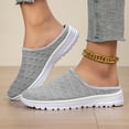 thumbnail image 4 of Womens Walking Shoes Breathable Mesh Mules Sneakers Open Back Slip On Slippers Backless Tennis Shoes Non-Slip Lightweight Casual Sports Shoe, 4 of 9