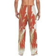 thumbnail image 2 of Traditional Chinese Patterns Men's Lightweight Pajama Bottoms Stretch Elastic Waist Side Pockets Spring Fall, 2 of 7