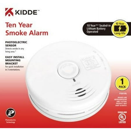 Kidde Worry-Free 10-Year Living Area Smoke Alarm P3010L