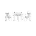 thumbnail image 2 of Monarch Specialties Dining Table Set, 3pcs Set, Small, 30" Round, Kitchen, Metal, Laminate, Brown, Grey, Transitional, 2 of 3