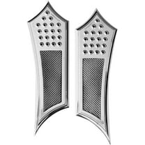 Accutronix Knurled Drilled Instigator Chrome Front Floorboards (FBF01-KDIC)
