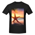thumbnail image 4 of Bingfone Starfish Sunset Sea Beach Men'S Loose Fit Short-Sleeve Pocket T-Shirt, 4 of 7