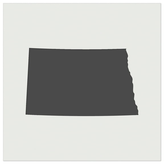 North Dakota State Silhouette DIY Cookie Wall Craft Stencil - 5.5 Inch