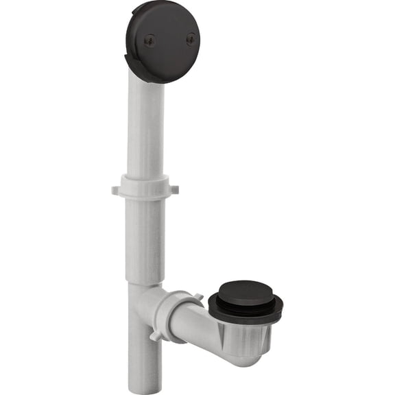 Danco 12099 Touch-Toe Drain Kit, Matte Black