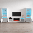 thumbnail image 4 of York WH02 Electric Fireplace Modern Wall Unit Entertainment Center, 4 of 6