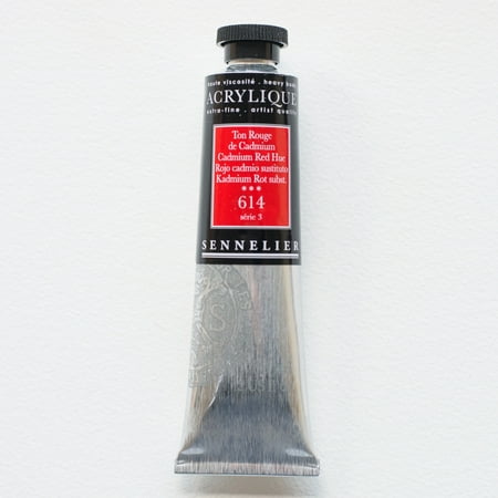 UPC: 3046450064640 | Sennelier Extra-Fine Artists  Acrylic Color  60ml Tube  Cadmium Red Hue S3