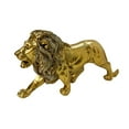 thumbnail image 5 of deevoka Animal Sculpture Resin Figure Cabinet Birthday Ornament Lion Statue Figurine Golden, 5 of 9
